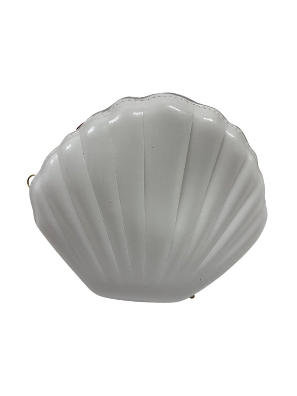 Glam Clam /Sparkly Seashell Crossbody Bag / White Glimmer Mermaid Purse- NWT - Picture 3 of 11